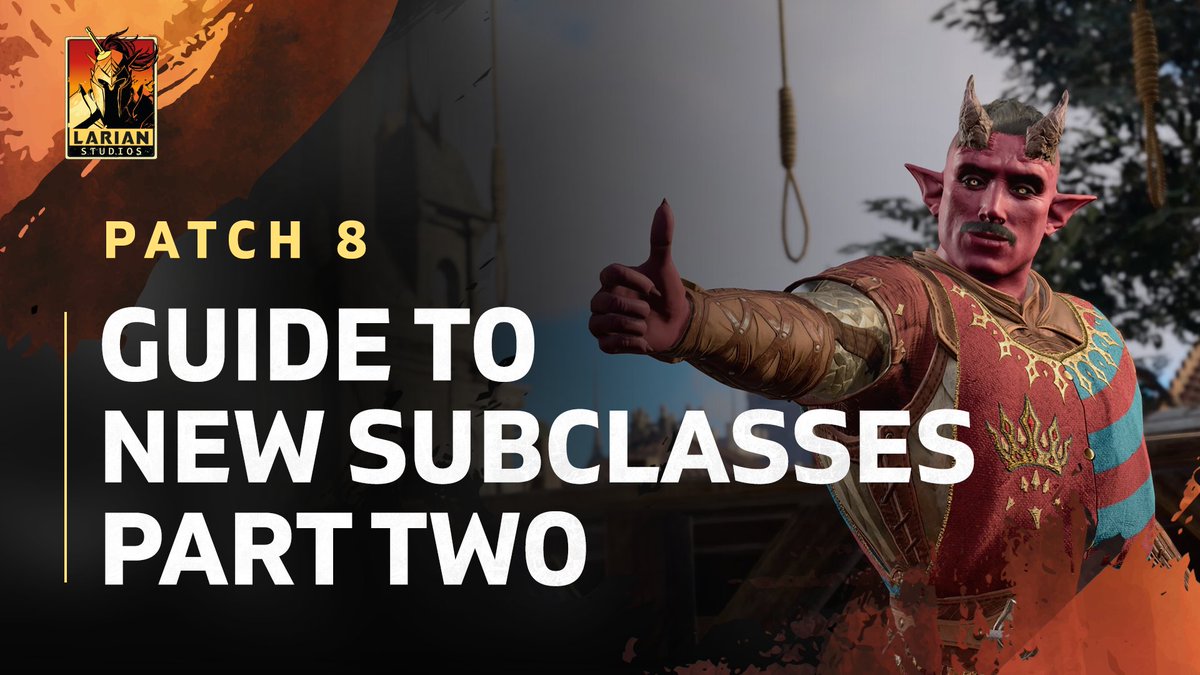 With 12 new subclasses to choose from when Patch 8 releases, we’re sharing a look at four more to help you find your favourite, including: 👑 Oath of the Crown Paladin 🏹 Arcane Archer Fighter 🥴 Drunken Master Monk 🐝 Swarmkeeper Ranger Watch Part 2: