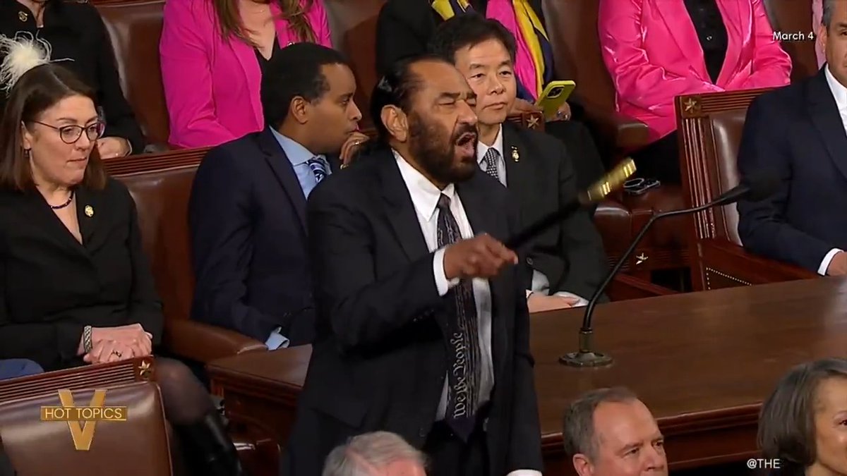 DEMOCRATS JOIN REPUBLICANS TO CENSURE REP. AL GREEN: After the House censured Congressman Green for heckling Pres. Trump during his address to Congress, #TheView weigh in.