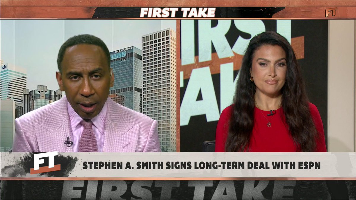 .Stephen A Smith gives thanks after signing a new long-term deal with ESPN ✍️