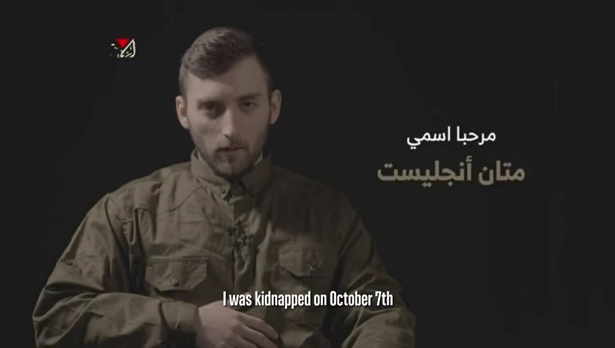 Hamas just published yet another of their tormenting hostage videos. Recently they released images of Matan Angrest looking beaten up. We know they are torturing him. They have threatened to harm hostages in this perverse ‘negotiation’. No more. Release them all.