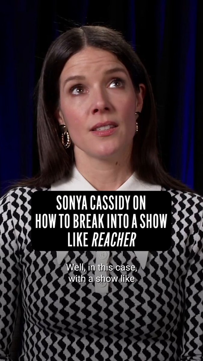 "Trust what you will bring that is unique to you" 🎥 An inspiring reminder from Sonya Cassidy who has quickly made her mark as Agent Susan Duffy in #Reacher Season 3. (Who else is still recovering from Episode 5, by the way?)