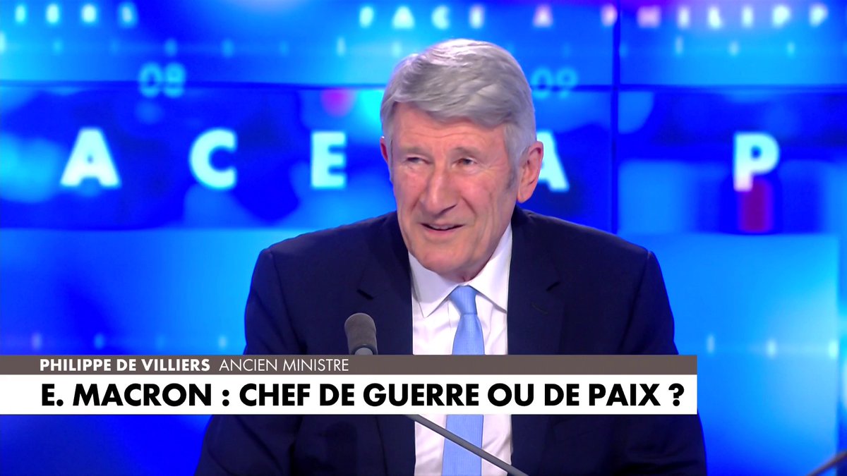 Philippe de Villiers évoque l'allocution d'Emmanuel Macron de ce mercredi : «Il était à contretemps et à contresens», dans #FaceaPhilippedeVilliers