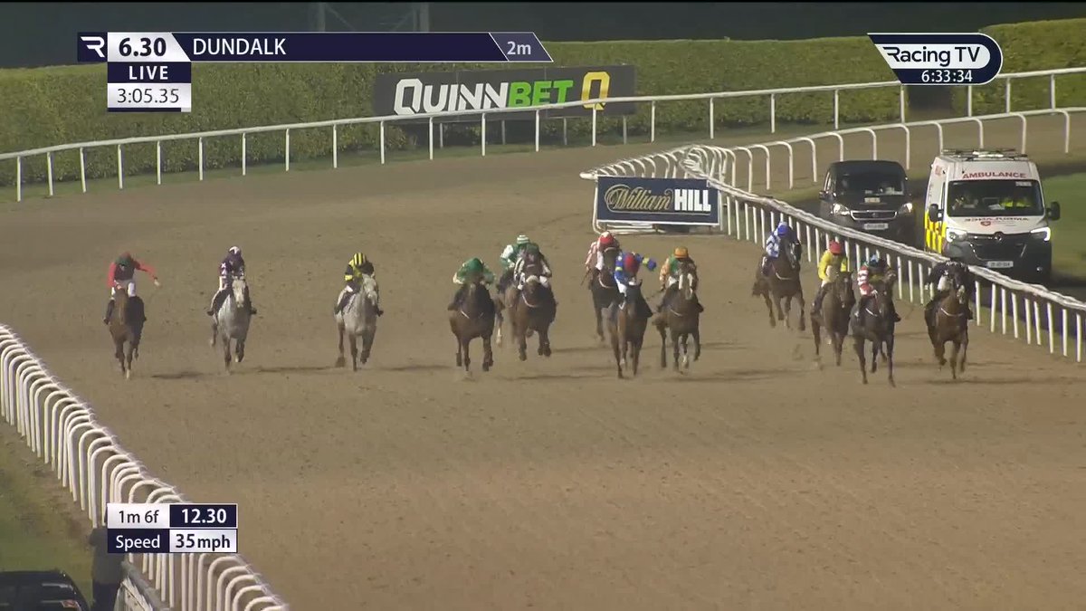 🏇 Grappa Nonino lands a surprise victory in the Every Cheltenham Festival Race Live Only On Racing TV (Q.R.) Handicap for trainer Dermot Weld 👏 Dundalk Stadium