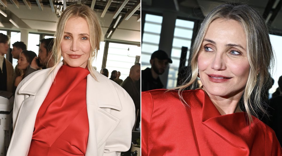 Cameron Diaz steps out for her first Paris Fashion Week in 13 years. 🤩