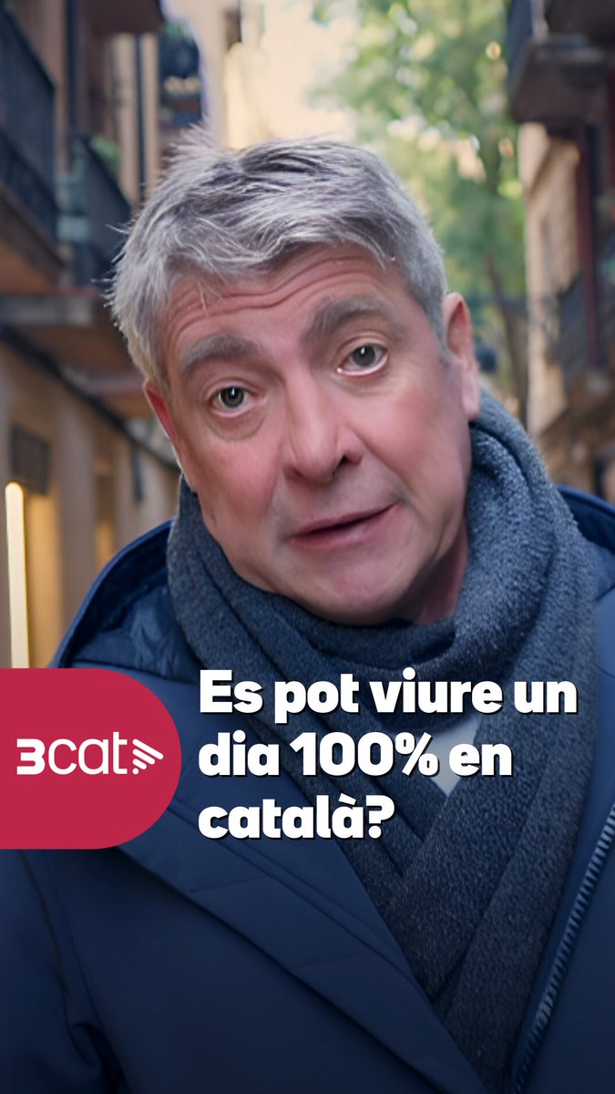 🗣️ ⏱️ És possible viure les 24 hores en català a Barcelona? Li hem proposat el repte d'aconseguir-ho a l'actor Pere Arquillué. Se'n deu haver sortit? Recupera "Català, al resCat" a la plataforma 3Cat. #Català3Cat