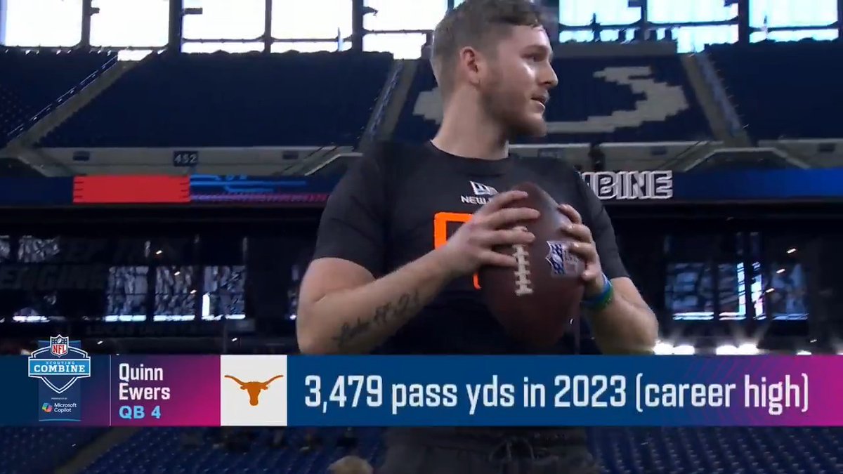 .Quinn Ewers was dropping dimes at the Combine 🎯