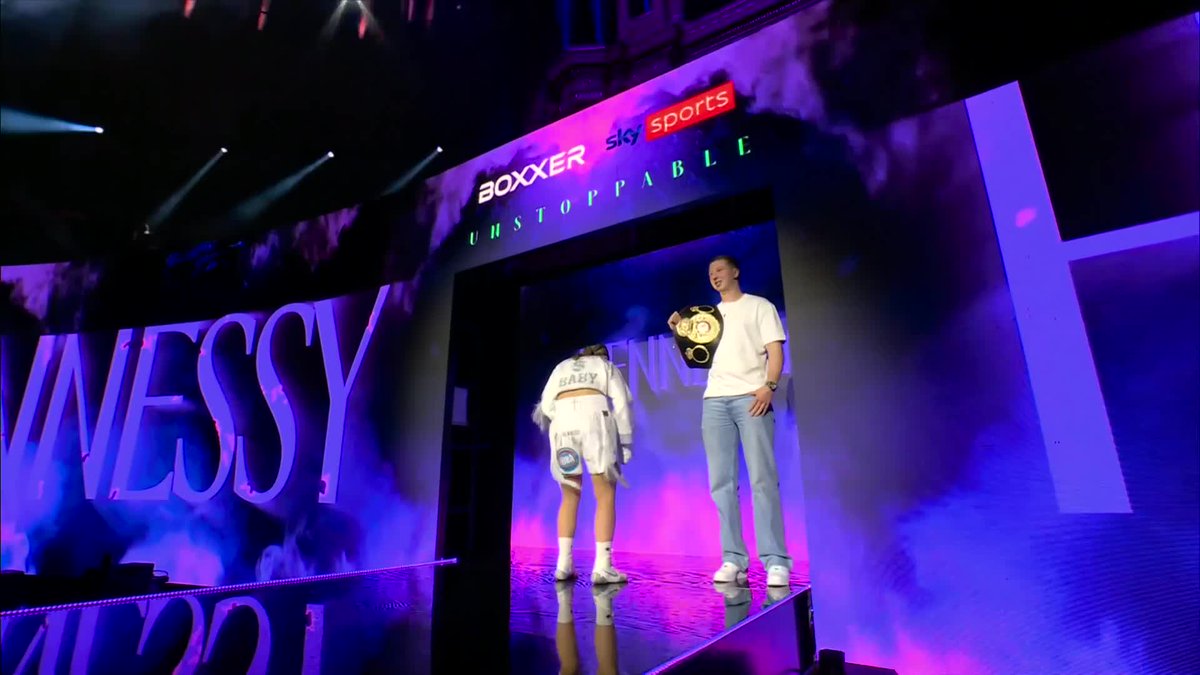 The Billion Dollar Baby! ๐ค Francesca Hennessy makes her way to arena in typically entertaining fashion ๐๐ป #JonasPrice | Mar 7 | Royal Albert Hall | Sky Sports Boxing | #IWD2025 #AccelerateAction