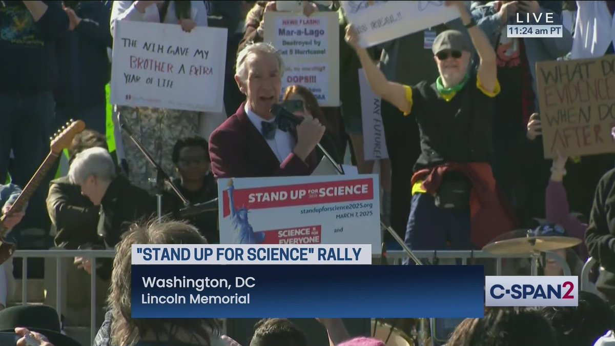 WATCH: Bill Nye the Science Guy speaks at "Stand Up for Science" rally.
