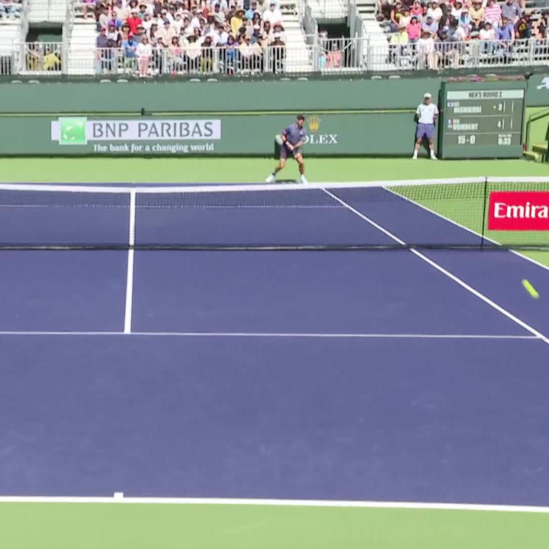 The Kei Nishikori backhand. That's it, that's the tweet.