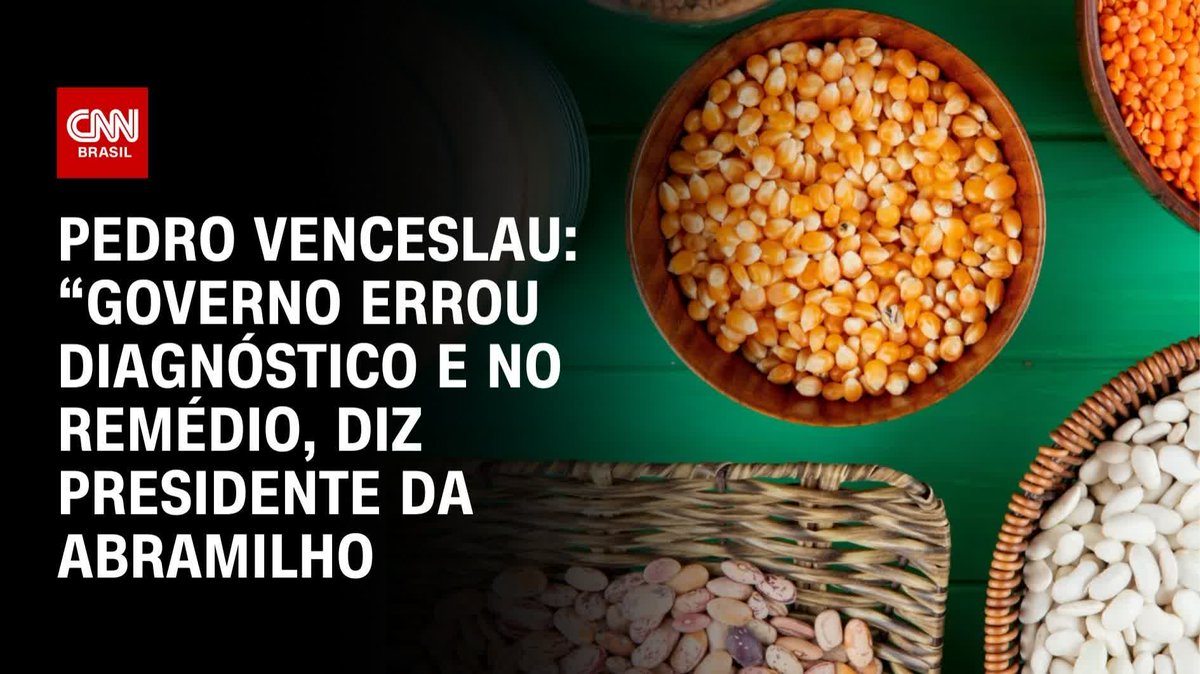 Por Pedro Venceslau: A decisão do governo federal de zerar impostos de alimentos foi um erro de diagnóstico e de remédio, na avaliação do presidente da Abramilho, Paulo Bertolini. A alíquota do milho foi reduzida de 7,2% para 0%. #CNNBrasil360