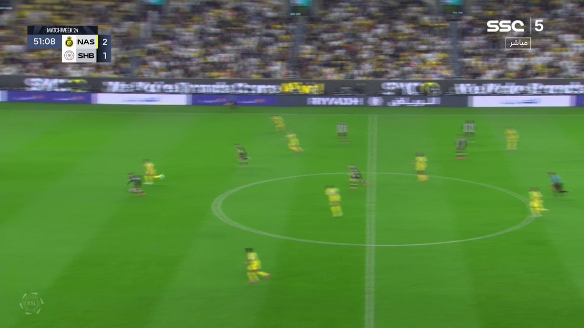 اللقطة كاملة طرد محمد آل فتيل 🟥️❌ #النصر_الشباب #دوري_روشن_السعودي