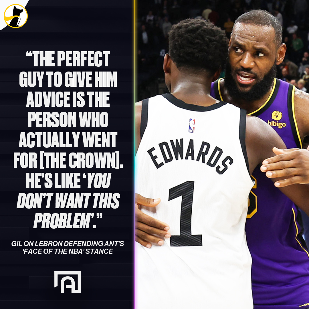 LeBron was speaking facts to Anthony Edwards 💯
