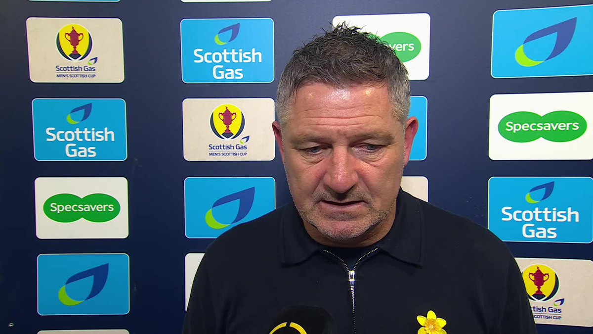 Dundee manager Tony Docherty speaks after elimination from the #ScottishCup 🔵 "Disappointed with that first half performance and it's something that we need to learn from." 🗣️