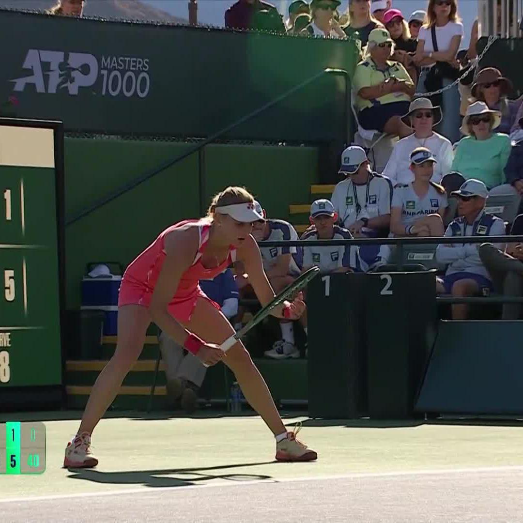 An impressive display 🖼️ Dayana Yastremska shines with a 6-3, 6-1 win over Jabeur to advance to the next round. #TennisParadise