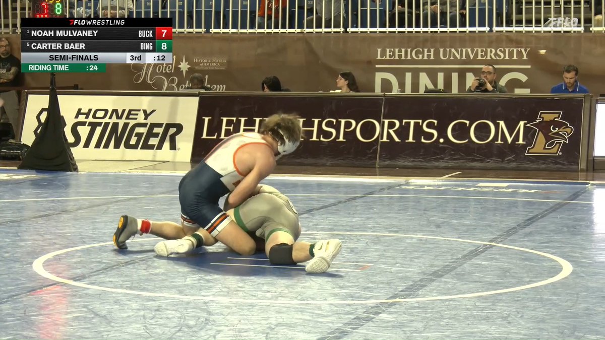 MAIN MAN MULVANEY! He rallies from 5-1 down and pulls out the epic 10-8 win! He advances to the finals and qualifies for the NCAA Championships! FloWrestling #rayBucknell | #OurWay