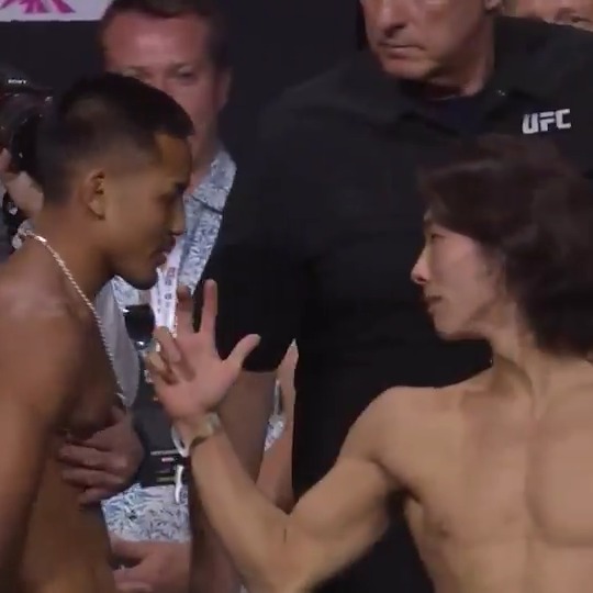 ヴァン×鶴屋怜 フェイスオフ！ 両者 共に計量クリア済み！ #UFC313
