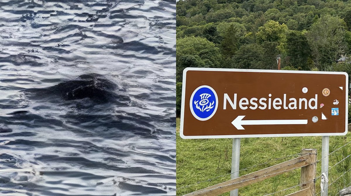 A man believes he spotted the Loch Ness Monster in Scotland, and has photo evidence to prove it.