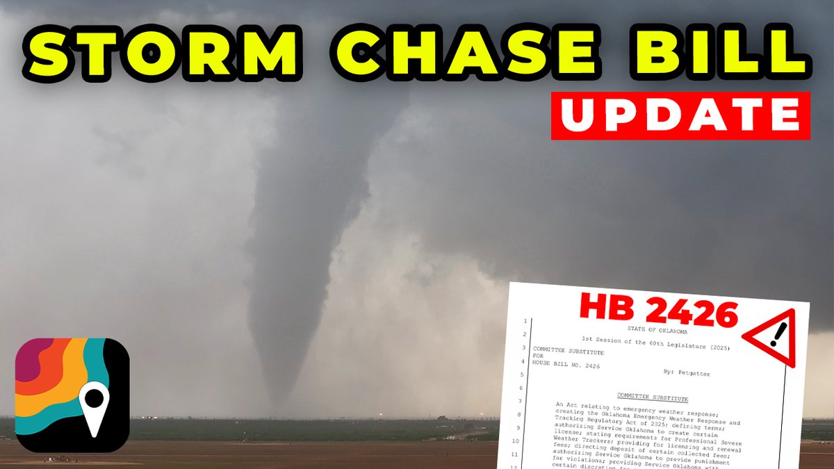 NEW: News9 in OK is working hard to push a bill that would enable their chasers to disregard road laws in order to dangerously pass other storm chasers. This is a danger to other chasers and the public. The latest with Erik Fox, Jordan Hall:
