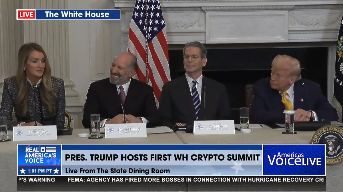 Great to be at the White House Crypto Summit today to discuss how innovative solutions like crypto can unlock new opportunity for small businesses. Thank you President Donald J. Trump and congrats David Sacks - for bringing America into this new financial frontier!