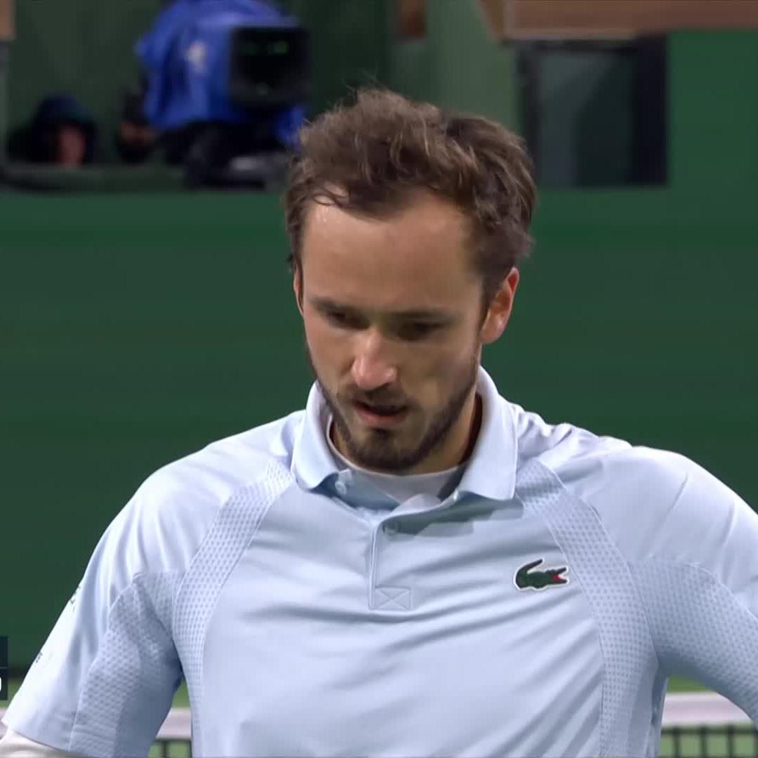 The definition of a lung busting rally 🫁 Daniil Medvedev continues to amaze us 🤯 #TennisParadise