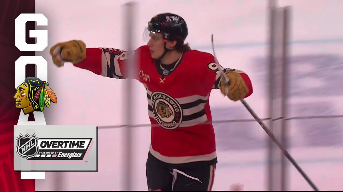 CONNOR BEDARD CALLS GAME‼️ He wins it for the Chicago Blackhawks in Energizer overtime!