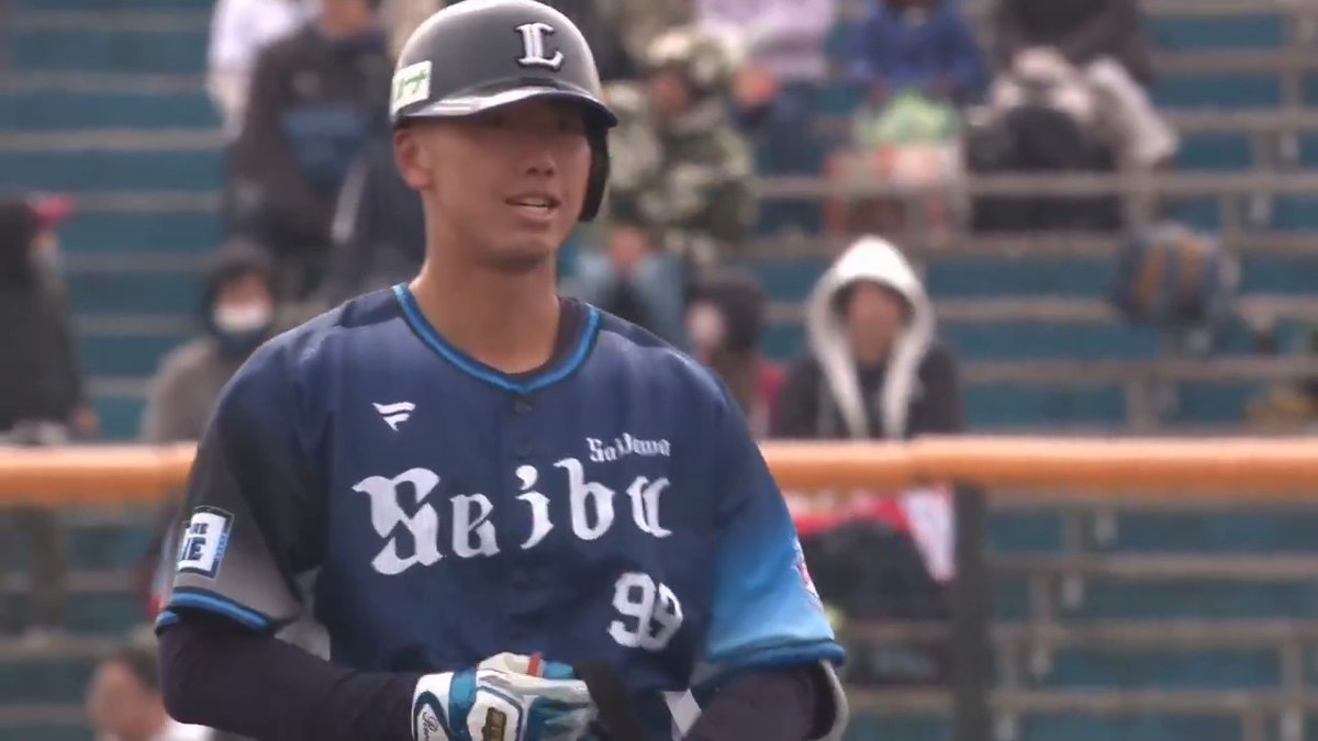 #村田怜音 選手の適時打で先制！ 積極的に初球を捉えてセンターへ運びました！ #埼玉西武ライオンズ #seibulions #オープン戦 #ALLONE