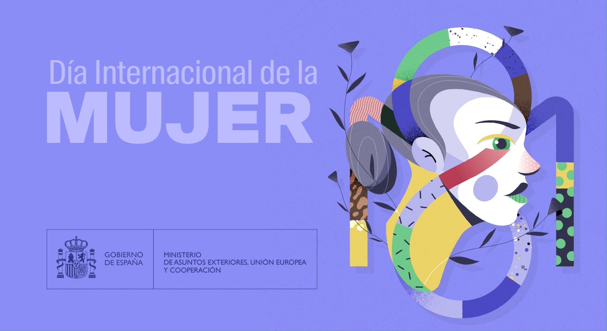 Hoy celebramos el Día Internacional de las Mujeres, reafirmando el compromiso de España con los derechos de mujeres y niñas. Trabajamos por la igualdad de género en España y en todo el mundo. #8M #DíaInternacionalDeLaMujer #Igualdad