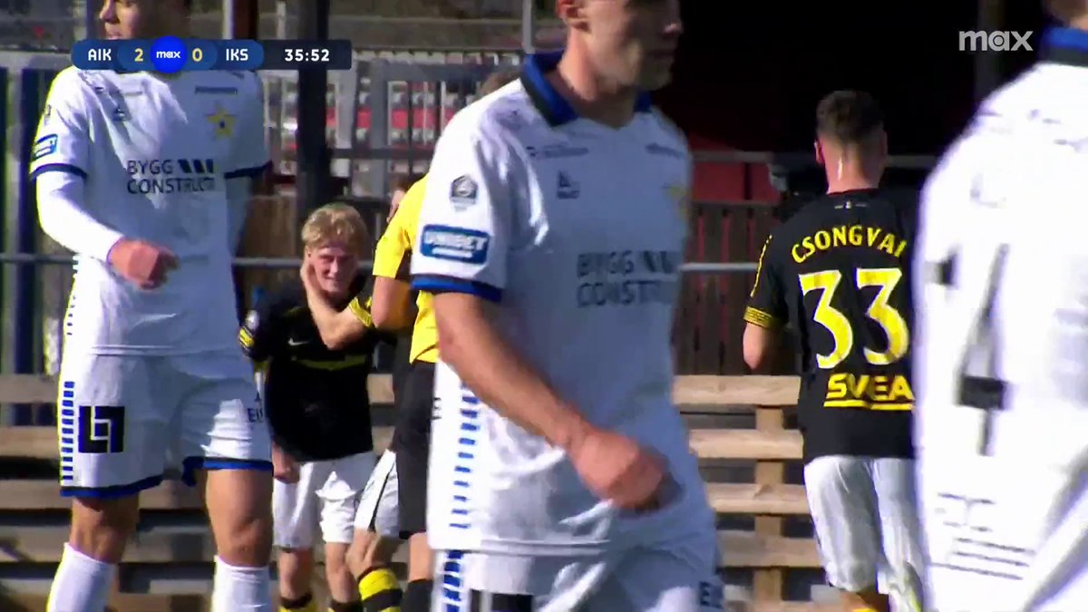 AIK ökar på omgående! Andreas Redkin med avslutet, bollen via Sirius-spelare, och in i mål! ⚫ 📲 Se matchen på Max