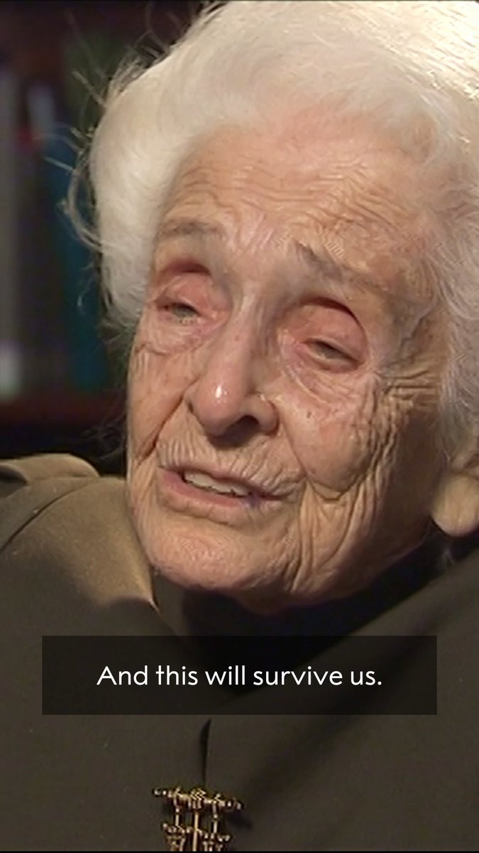 "If we have sent a message, we survive for some time at least." Rita Levi-Montalcini shares her beliefs about how, after death, we live on through the impact we have had on others. Levi-Montalcini lived to the age of 103. Now, she lives on through her work. Levi-Montalcini was awarded the Nobel Prize in Physiology or Medicine in 1986 jointly with Stanley Cohen for their discoveries of growth factors. This provided us with a deeper understanding of medical problems like deformities, senile dementia, delayed wound healing and tumour diseases. Watch our full 2008 interview: