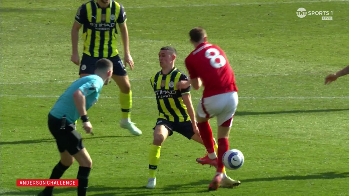 "It's not as normal as it may appear" Should there have been further action taken for this Elliot Anderson tackle on Phil Foden? 🧐 📺 TNT Sports &amp; discovery+ UK