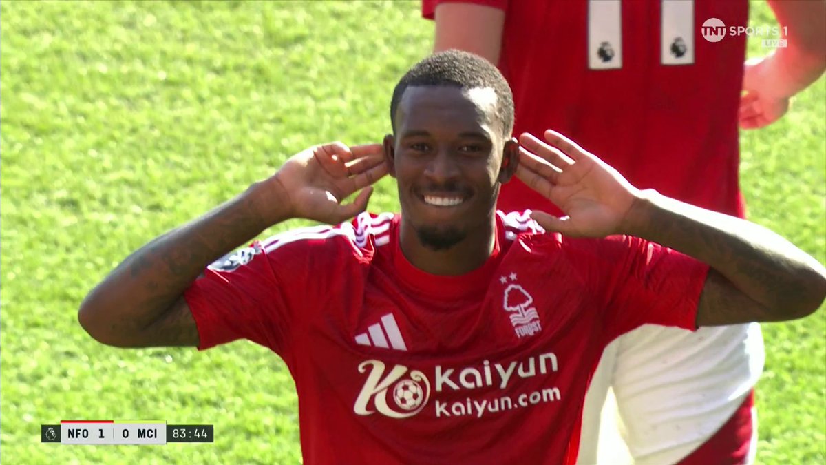 Callum Hudson-Odoi fires Nottingham Forest into the lead against Man City! 💥 How about that assist from Morgan Gibbs-White 😮💨 📺 TNT Sports & discovery+ UK