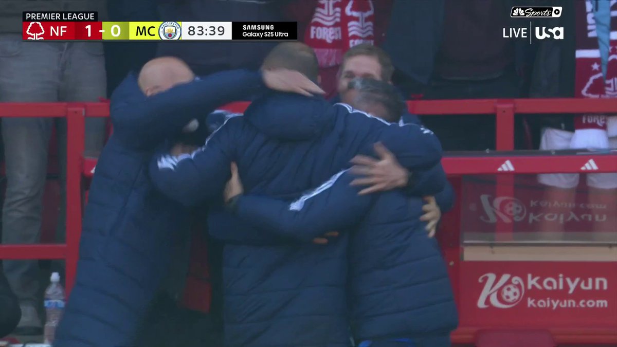 NOTTINGHAM FOREST STRIKE LATE AGAINST MAN CITY. 😱 CALLUM HUDSON-ODOI PUTS HIS SIDE IN FRONT!
