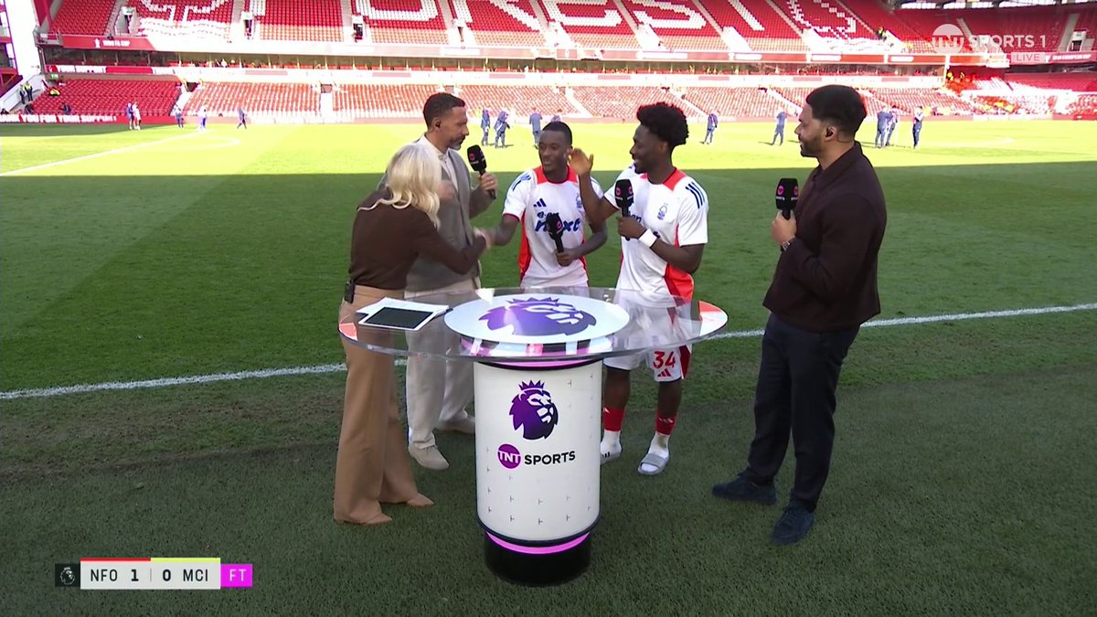 โWeโve just got to stay humbleโ "Someone said that earlier in the season" ๐ Callum Hudson-Odoi and Ola Aina are staying focused as Nottingham Forest continue their fight for Champions League qualification ๐ ๐@LynseyHipgrave1 | ๐บ TNT Sports & discovery+ UK