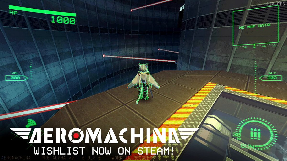 Platforming and combat systems are both being expanded! Here's a very quick peek 🔥 #AEROMACHINA / #ScreenshotSaturday / #GodotEngine