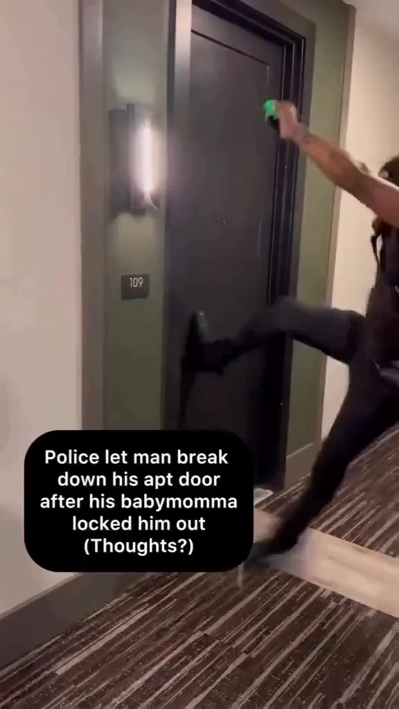 That door & frame are legit. 5 stars ⭐️ #door #police #construction
