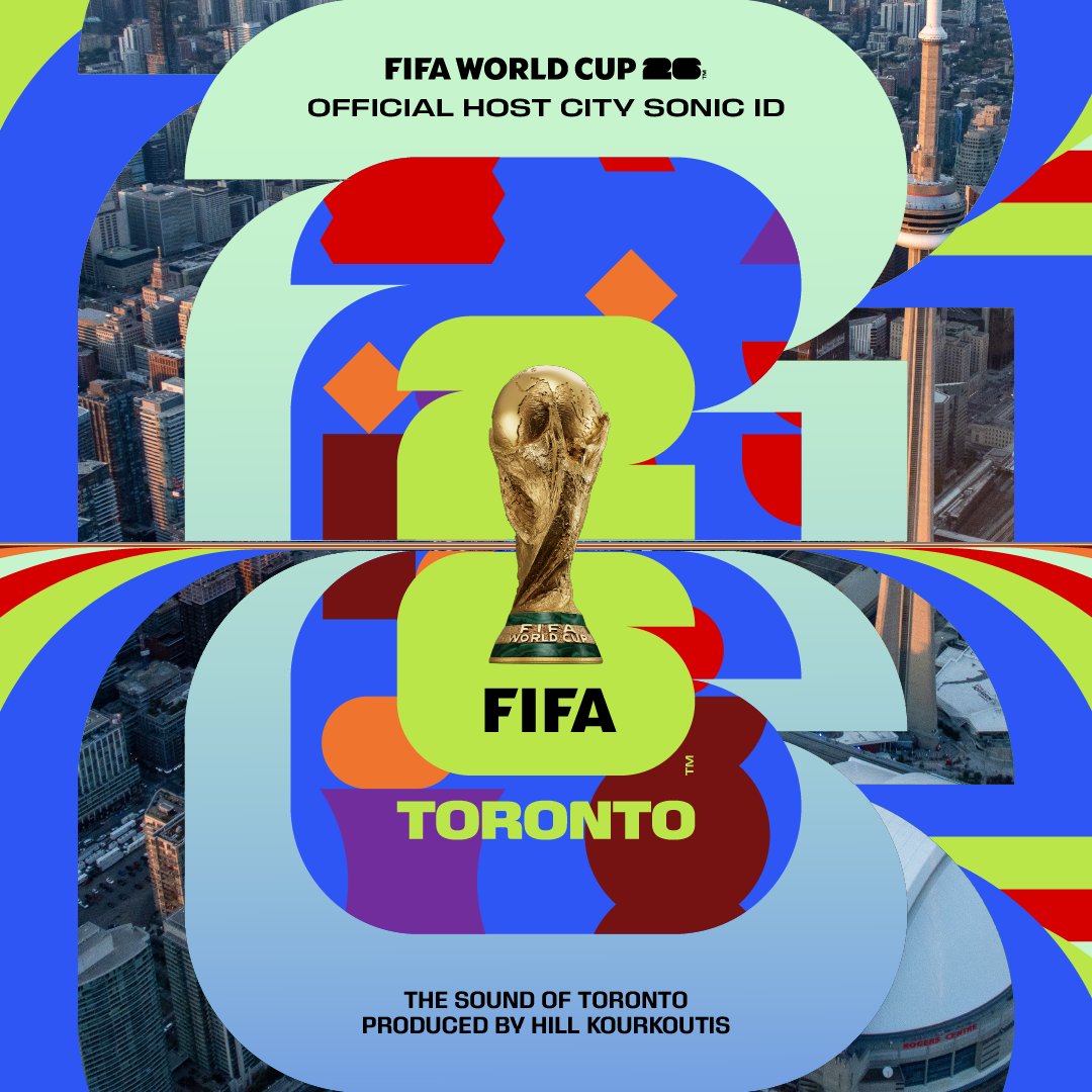 🍁 A track that's going to be on repeat until kickoff... 🇨🇦 FIFA World Cup 26 Toronto's #WeAre26 Sonic ID is here, featuring Hill Kourkoutis!