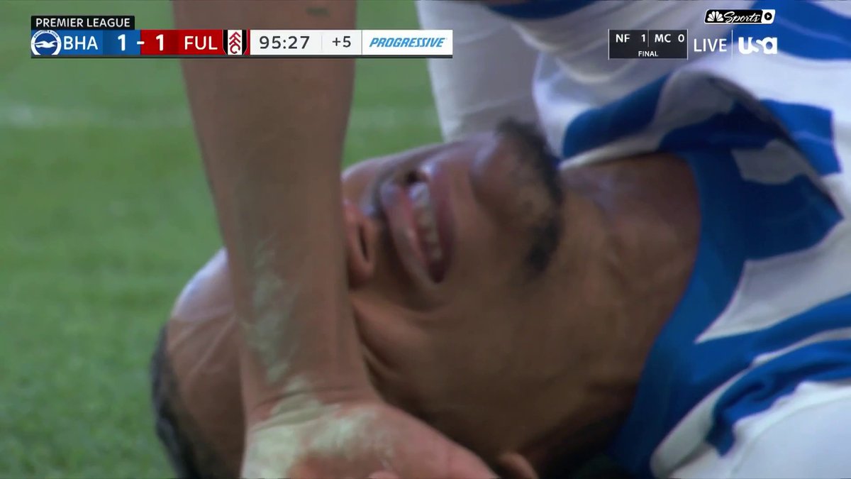 LATE DRAMA ON THE SOUTH COAST. 👀 Brighton win a penalty in the final seconds and Joao Pedro puts it away FOR THE WIN!