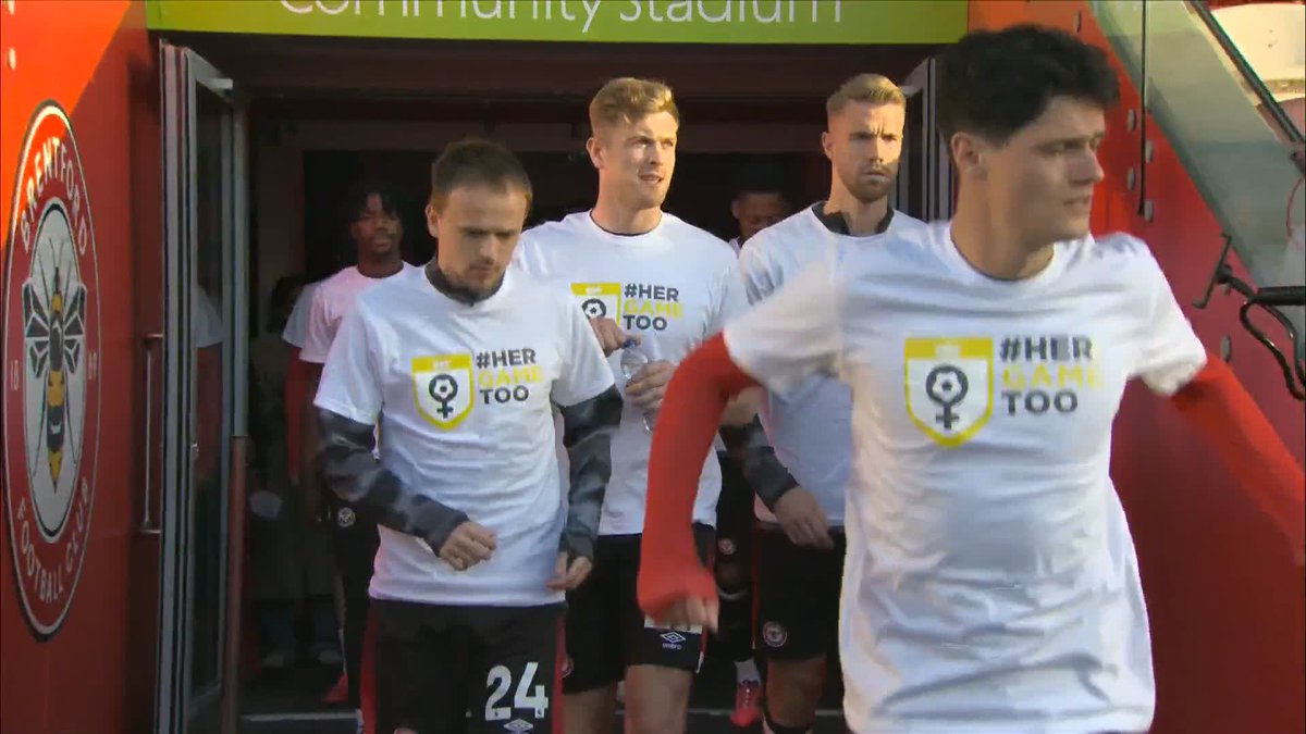 Brentford &amp; Aston Villa are showing their support for HerGameToo #todayandeveryday