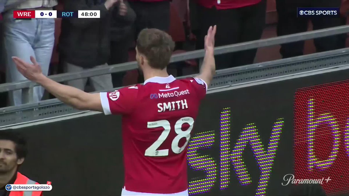 WREXHAM GAIN GROUND IN PROMOTION CHASE, GO LEVEL ON POINTS WITH SECOND-PLACE WYCOMBE ๐ฒ Sam Smith's goal secures 1-0 win vs. Rotherham and inches Red Dragons closer to Championship football. Only out of automatic-promotion spots on goal difference now ๐
