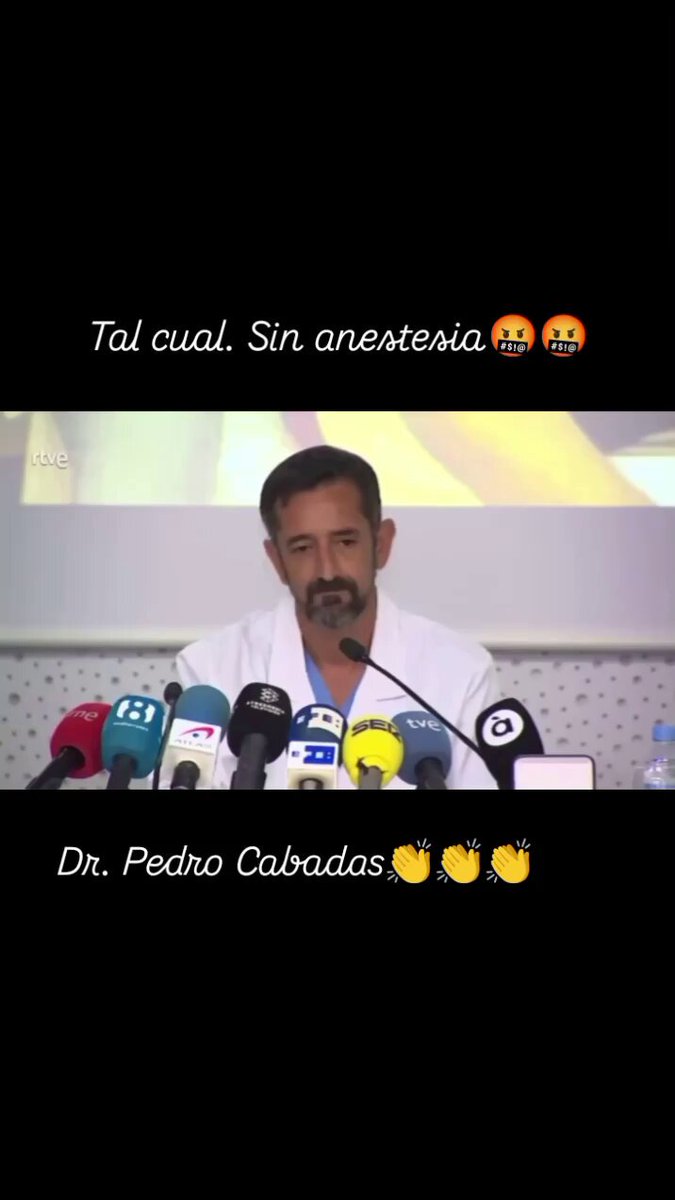 Doctor Cabadas, sin anestesia. Y la cara que se le ha quedado al que pregunta...