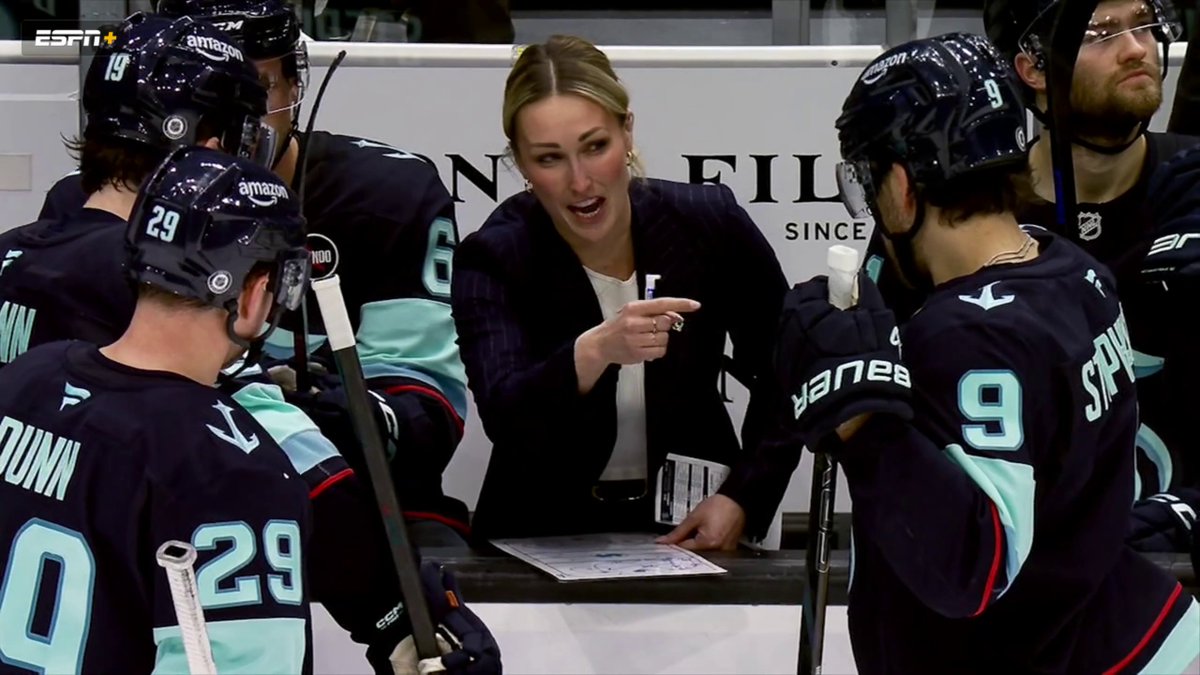 "Believe that anything is possible." Jessica Campbell, the first female coach in AHL and NHL history, shares her advice to young girls around the world ❤️