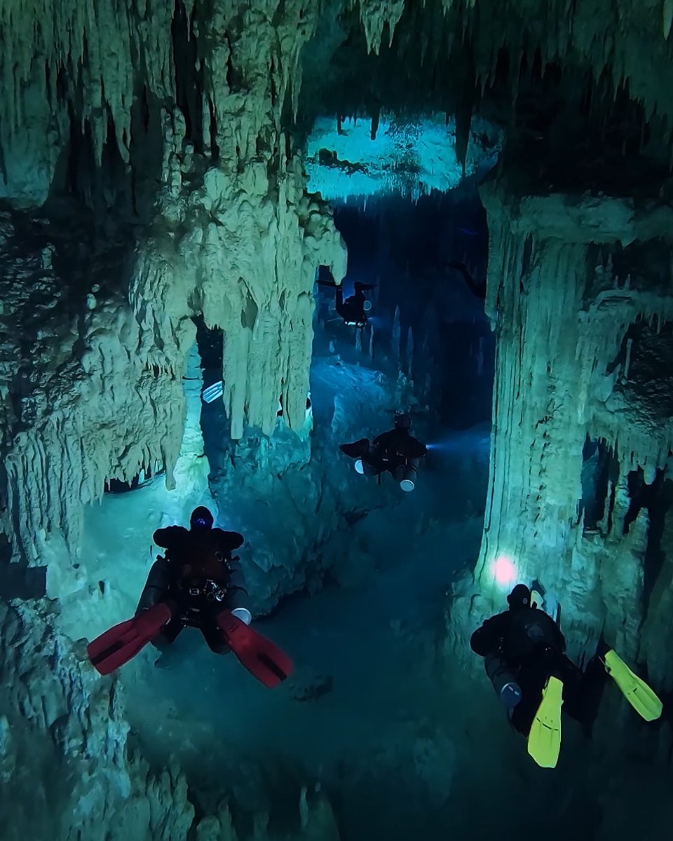 The Figen Check these people diving the world's largest underwater cave system. Would you do this?