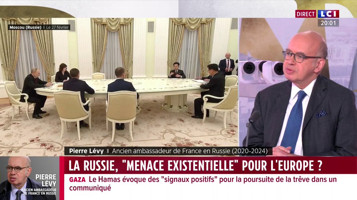 🔴 La Russie, "menace existentielle" pour l'Europe ? 🗣️ "Nous sommes dans une des situations les plus dangereuses depuis 1945. Je suis absolument convaincu que la menace est existentielle." 👉 Pierre Lévy, ex-ambassadeur de France en Russie, invité de ✦ Margot Haddad ✦