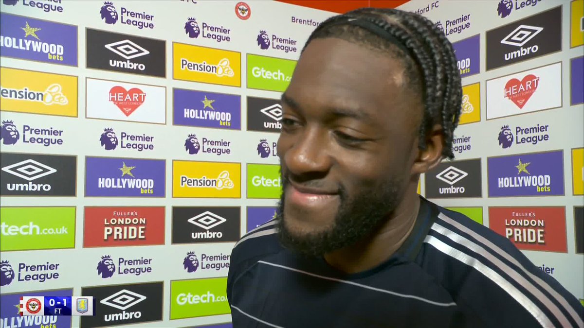 "I'm very happy with how it's going at Villa" 😁 Player of the Match Axel Disasi is feeling good at Aston Villa 🟣