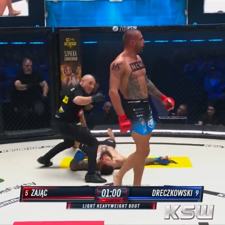 A vicious Muay Thai knee! 🤯🔥 Lights out. Statement made. Sergiusz Zając 👊 XTB #KSW104 | 🇵🇱 CANAL+ SPORT | 🌍KSWTV