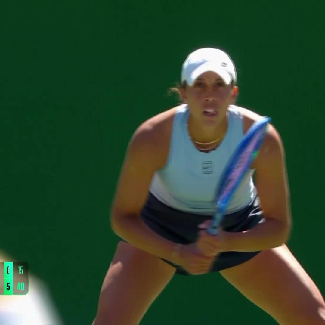 In fine form 💪 Madison Keys puts on a fantastic showing to defeat Potapova 6-3, 6-0! #TennisParadise
