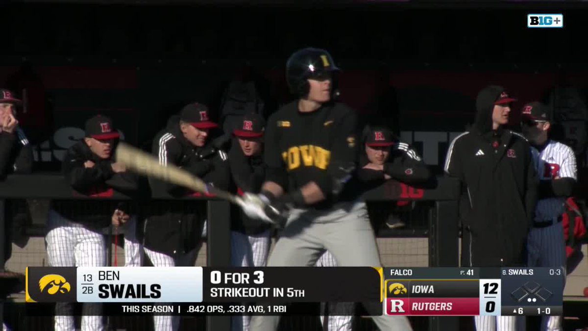 BACK-TO-BACK Swails goes yard! T5 | Iowa 13, Rutgers 0 #Hawkeyes