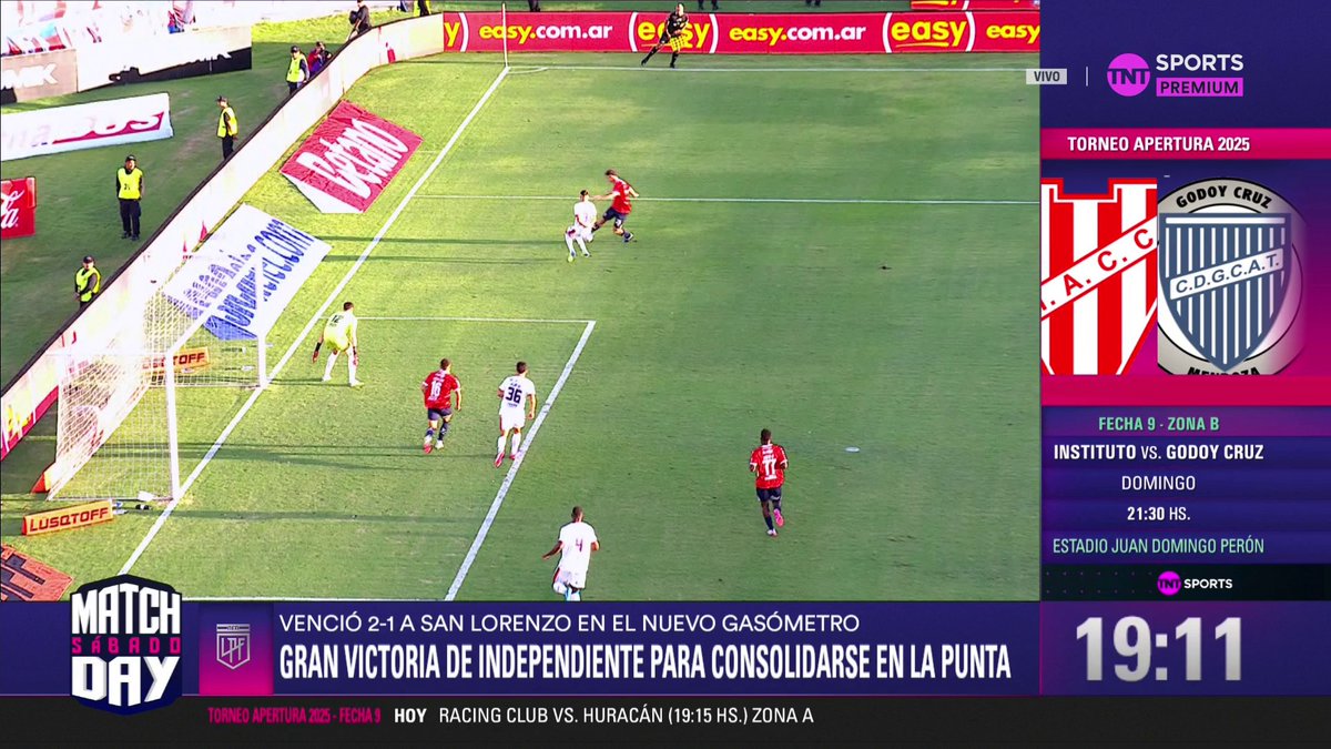 El segundo gol de Independiente, pudo anularse por off side de Hidalgo. Esta acción ocurre antes de que el arbitro decida no cobrar el penal de Romaña a favor de CAI. La conclusión es que no se sabe si los árbitros son horribles, corruptos o las dos.