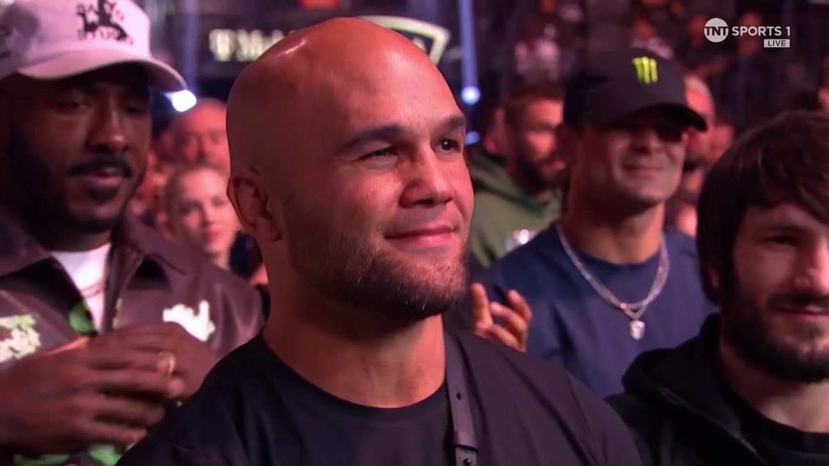 Robbie Lawler emotional as he's announced as the latest inductee into this year's UFC Hall of Fame. Legend. Well deserved. Shout out to Robbie 🫡