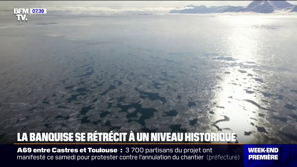 La banquise est à son niveau le plus bas en raison d'une chaleur hors norme